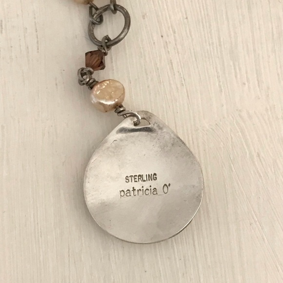 Vintage Sterling Silver Patricia O Beaded Necklace and Earrings Set - Picture 10 of 10